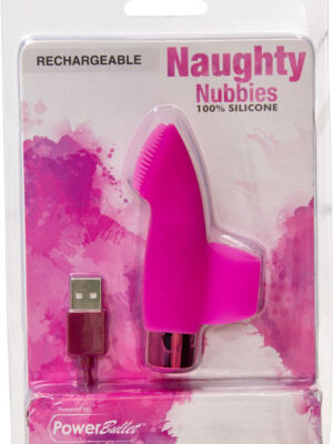 naughty nubbies rechargeable silicone massager pink
