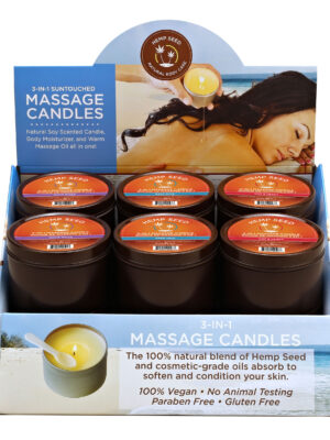 pre pack 12pc summer candle display 6oz with tester
