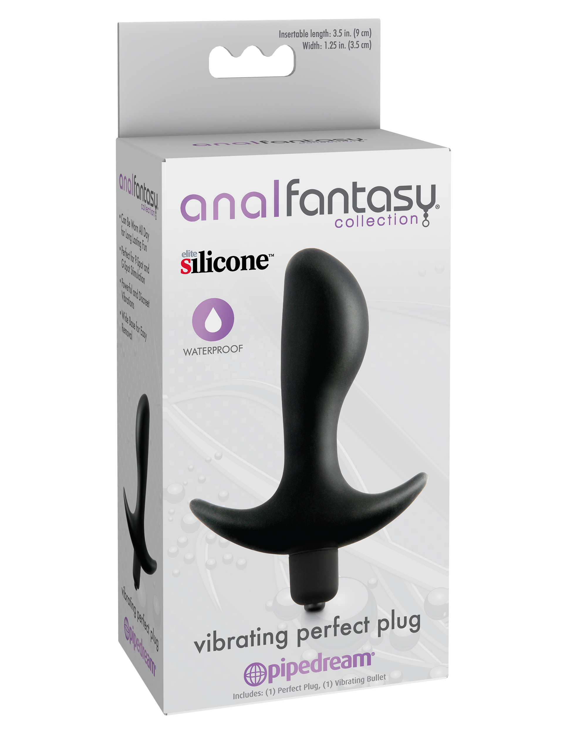 anal fantasy collection vibrating perfect plug black anal fantasy collection vibrating perfect plug black