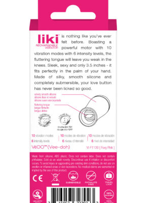 liki rechargeable flicker vibe foxy pink liki rechargeable flicker vibe foxy pink