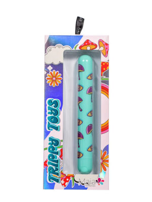 lucy mushroom pattern rechargeable x long bullet blue lucy mushroom pattern rechargeable x long bullet blue