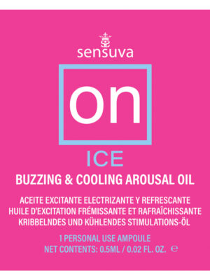 on ice buzzing & cooling female arousal oil 0.01 oz. ampoule