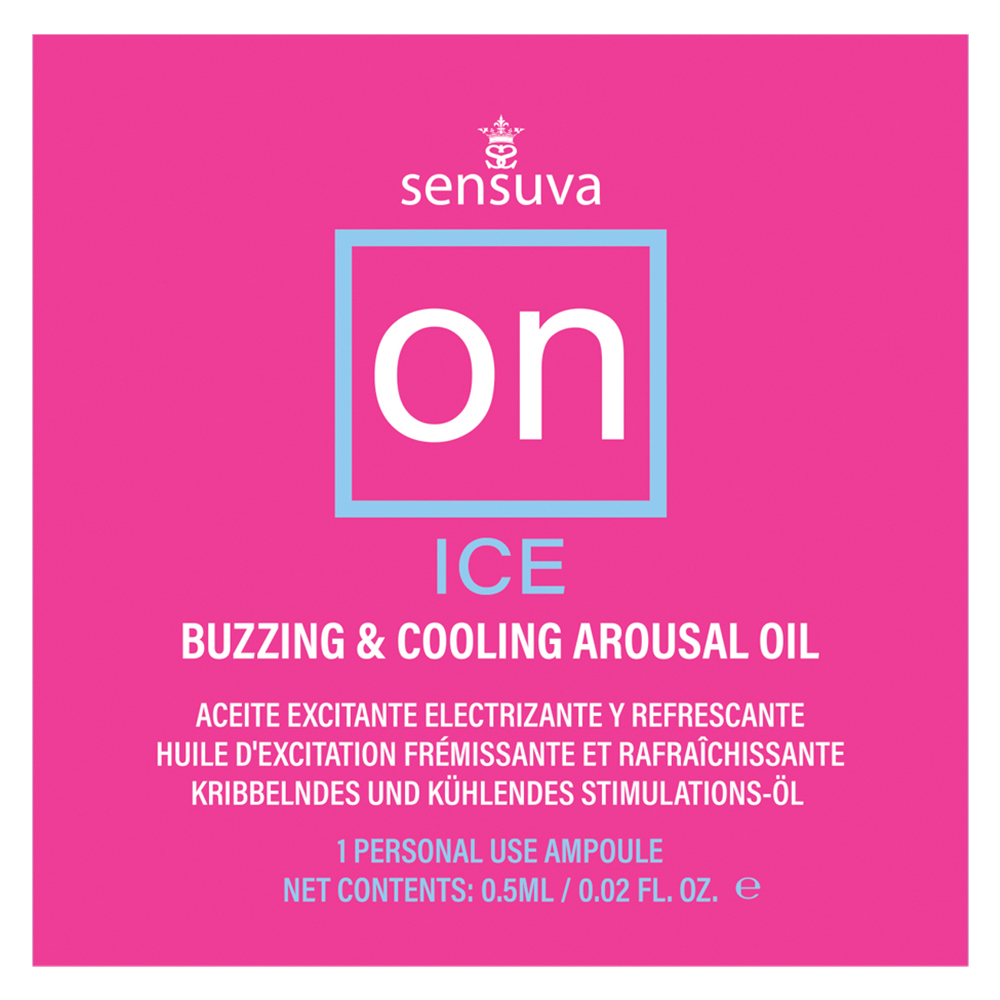 on ice buzzing & cooling female arousal oil 0.01 oz. ampoule