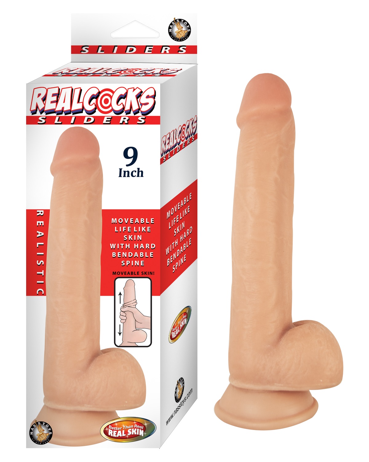 realcocks sliders 9 inch flesh