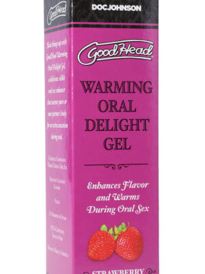 goodhead warming oral delight gel strawberry 4 fl. oz.