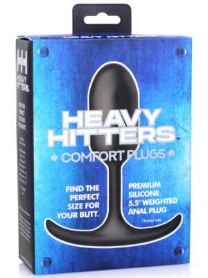 premium silicone weighted anal plug medium