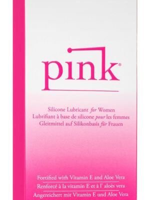 pink 4oz. glass bottle