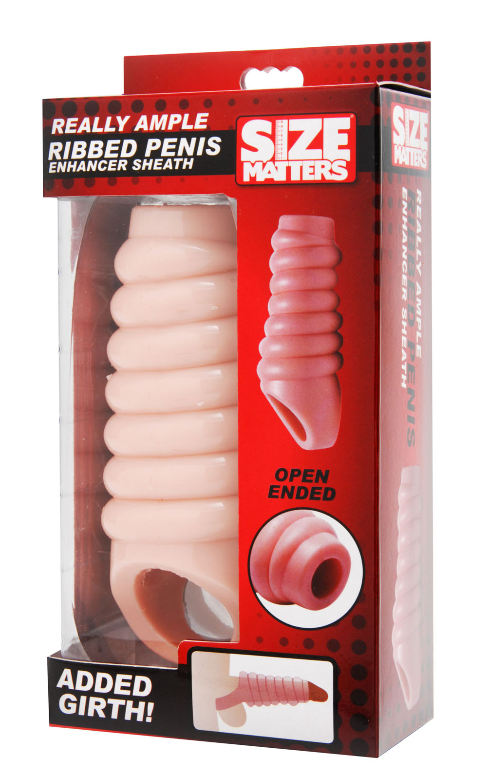really ample ribbed penis enhancer sheath