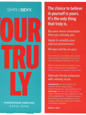 simply sexy pheromone perfume yours truly 0.3 oz