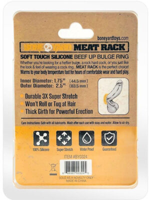 meat rack cock ring yellow meat rack cock ring yellow