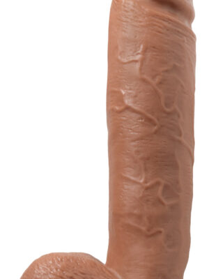au naturel huge 10 inch dildo mocha