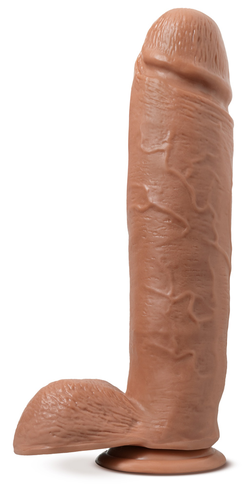 au naturel huge 10 inch dildo mocha
