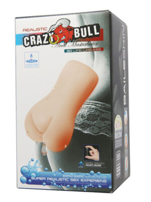 crazy bull no lube masturbator sleeve realistic anal skin like texture