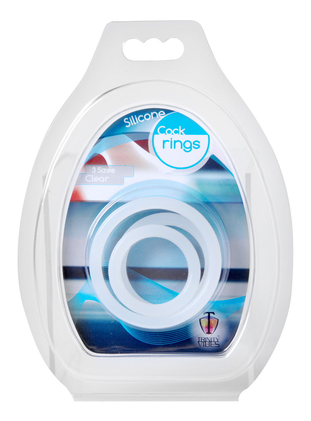 trinity silicone cock rings clear