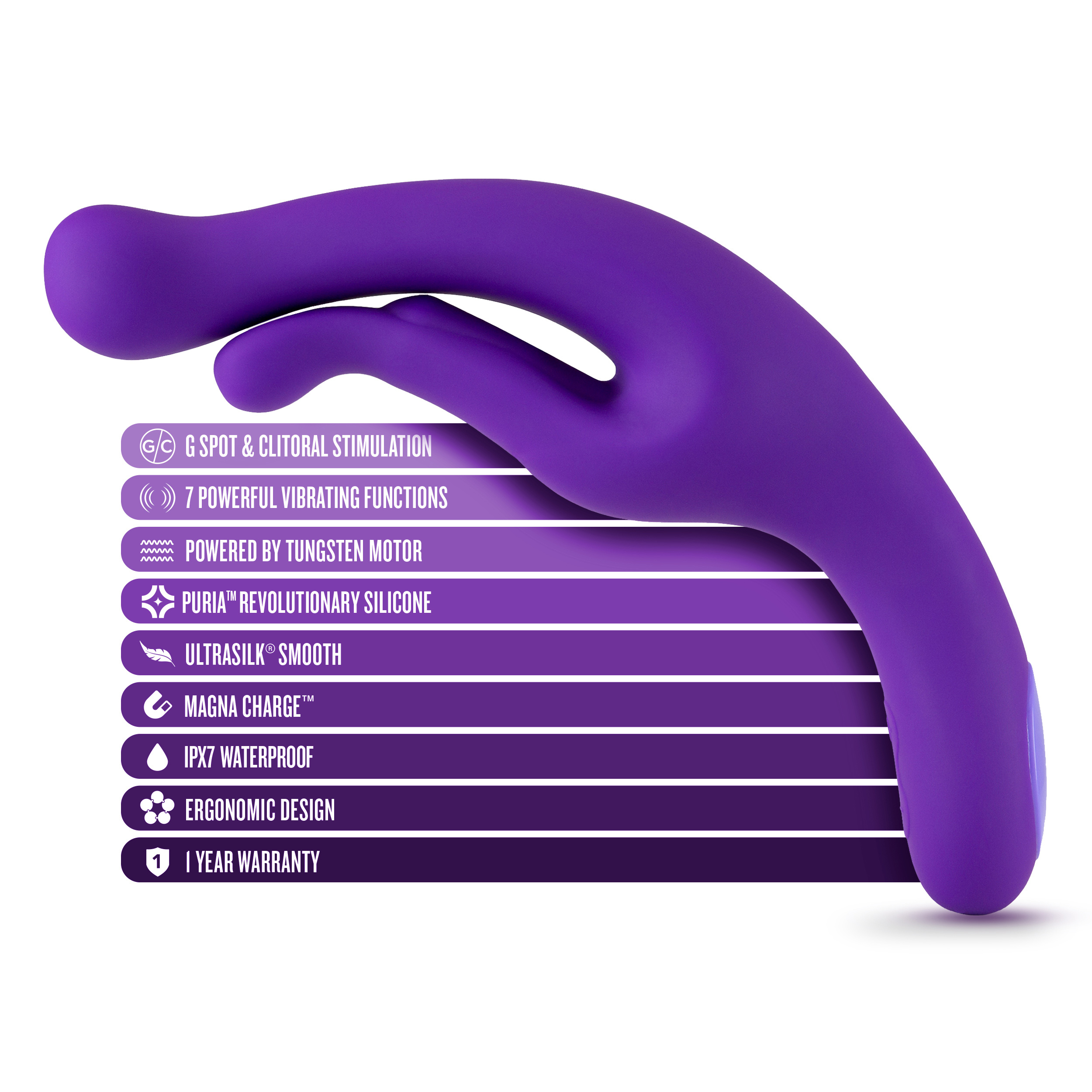 wellness g wave vibrator purple