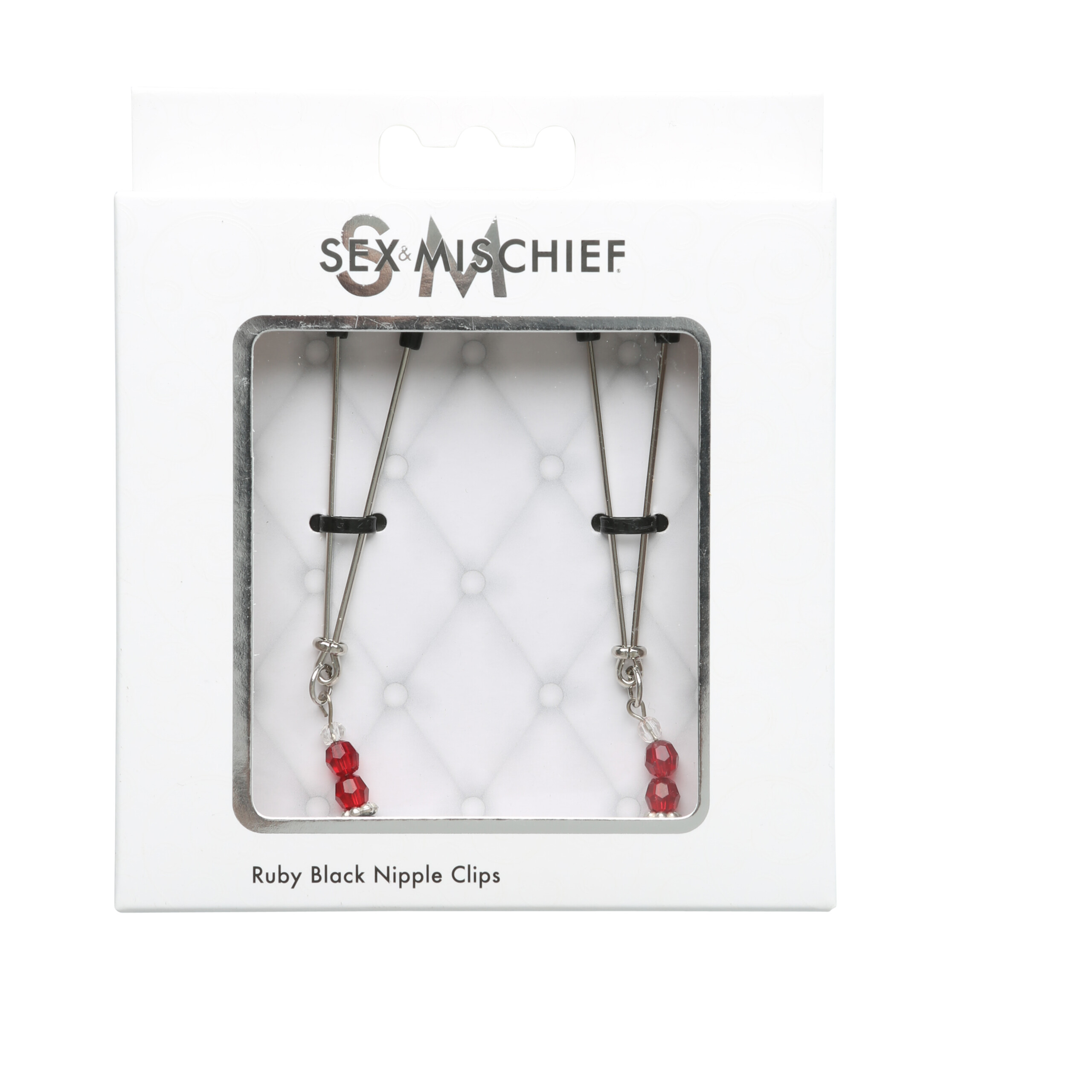 sex and mischief ruby black nipple clips