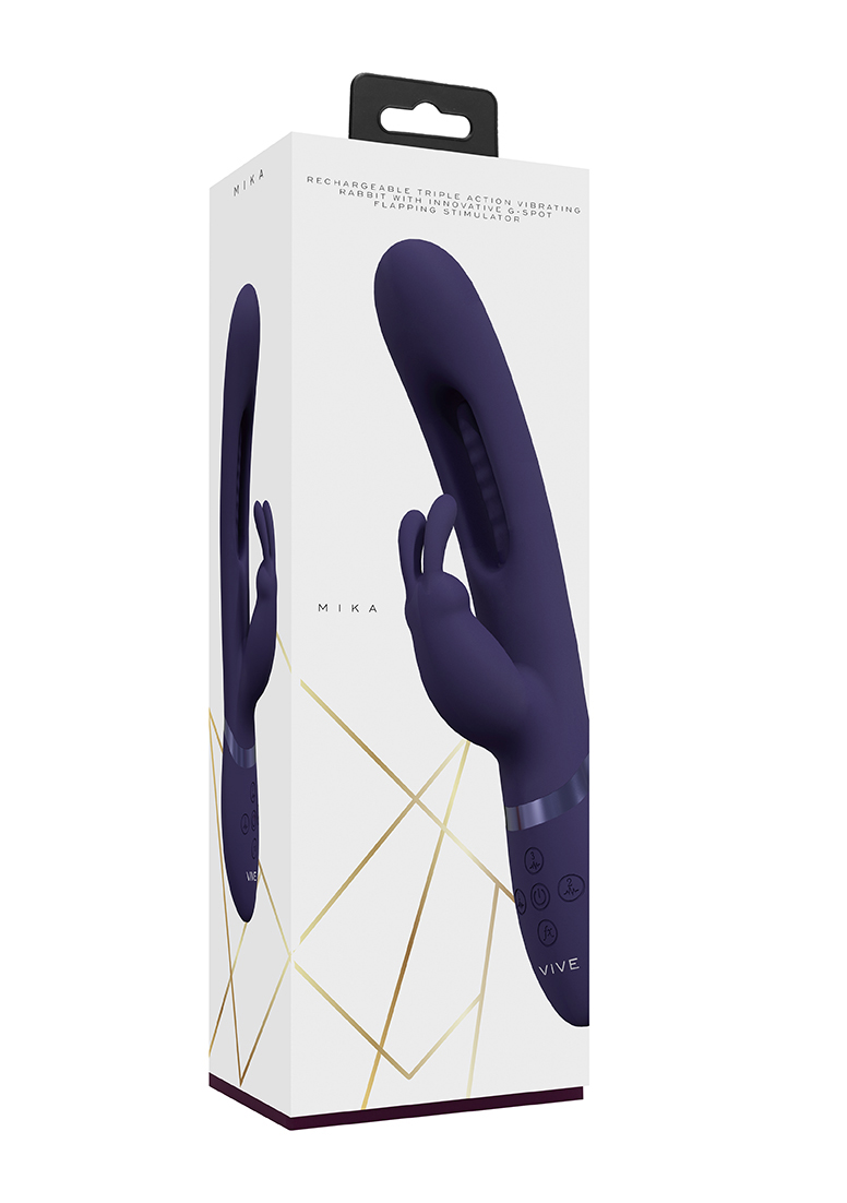 mika triple rabbit with g spot flapping purple