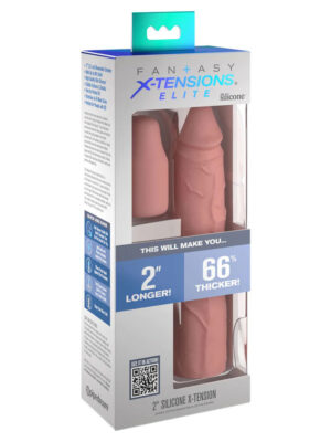 fantasy x tensions elite 8 inch sleeve with 2 inch plug light