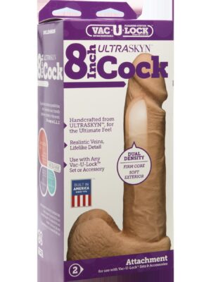 vac u lock 8 inch ultraskyn cock vanilla