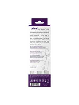 ohni rechargeable g spot thrusting vibe purple ohni rechargeable g spot thrusting vibe purple