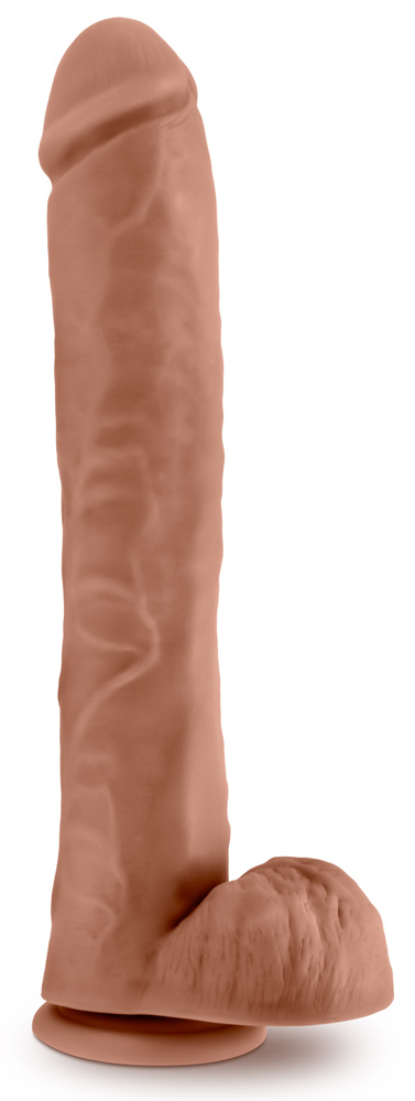au naturel daddy 14 inch dildo mocha