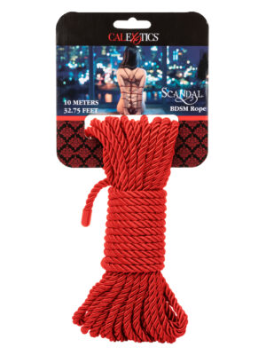 scandal bdsm rope 32.75ft/ 10m red