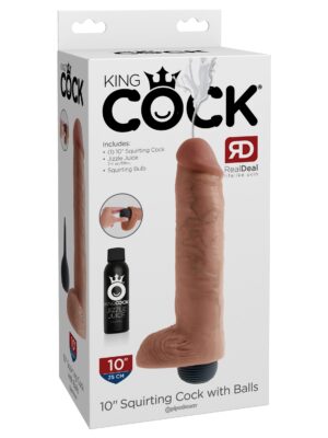 king cock 10 inch squirting cock with balls light king cock 10 inch squirting cock with balls light
