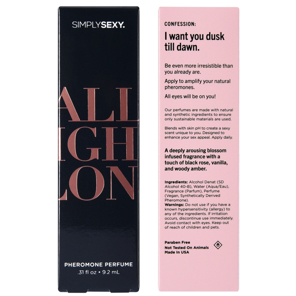 simply sexy all night long pheromone perfume .31oz | 9.2ml