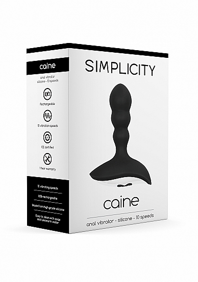 caine anal vibrator black