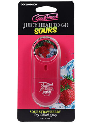 goodhead juicyhead dry mouth spray to go sour strawberry .30 oz