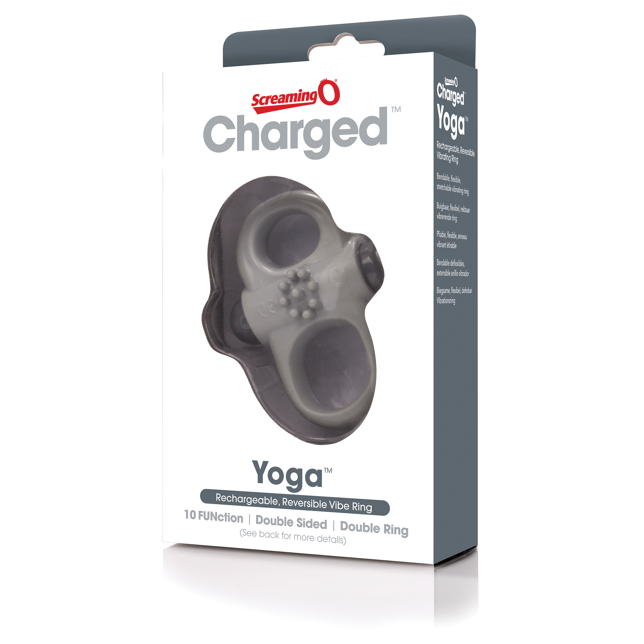 charged yoga rechargeable vibe ring grey charged yoga rechargeable vibe ring grey