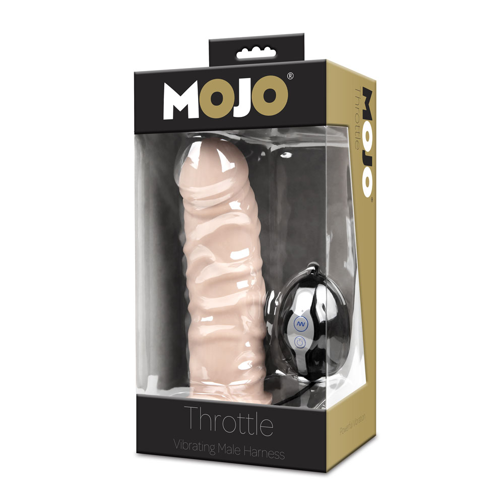 mojo throttle vibrating male harness