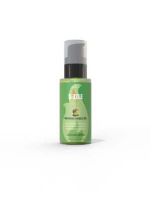 sizzle lips caramel apple 2oz edible warming massage gel