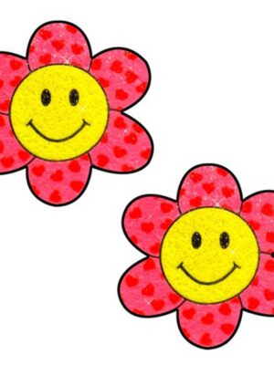freaking awesome smiley flower power glitter nipple cover pasties freaking awesome smiley flower power glitter nipple cover pasties