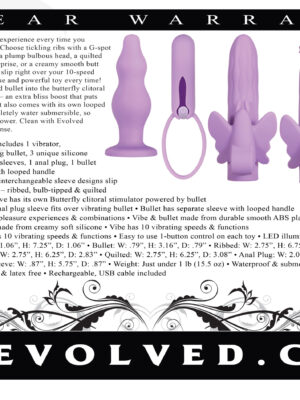 lilac desires 7 piece silicone set