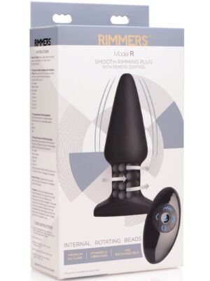 model r smooth rimming plug with remote control