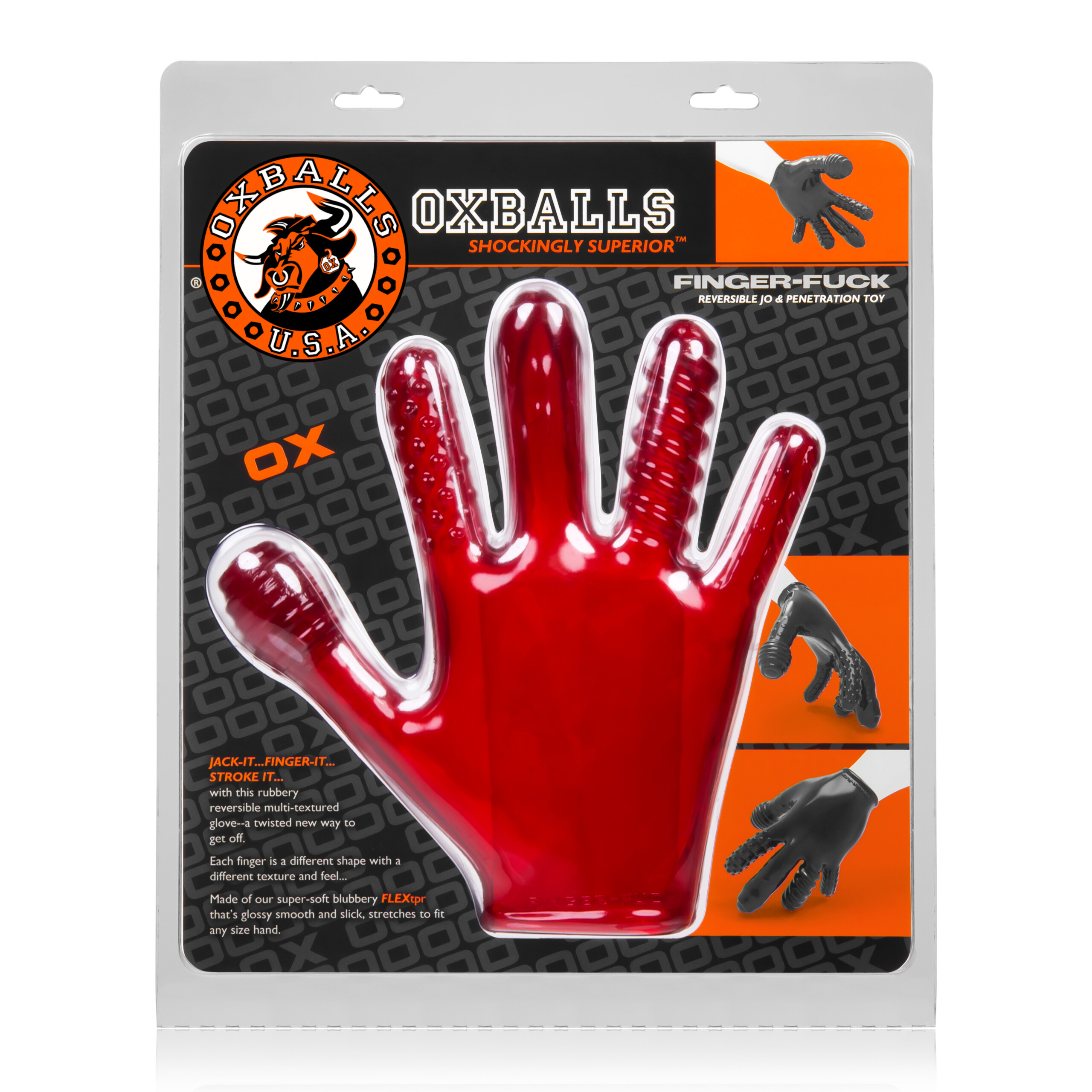 finger fuck reversible jo & penetration toy red finger fuck reversible jo & penetration toy red