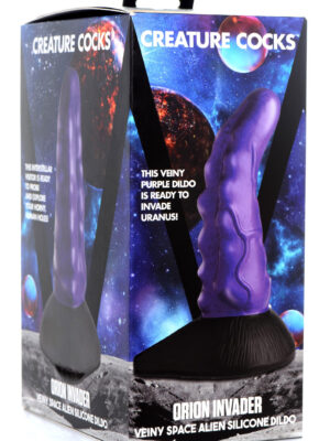 orion invader veiny space alien silicone dildo purple orion invader veiny space alien silicone dildo purple