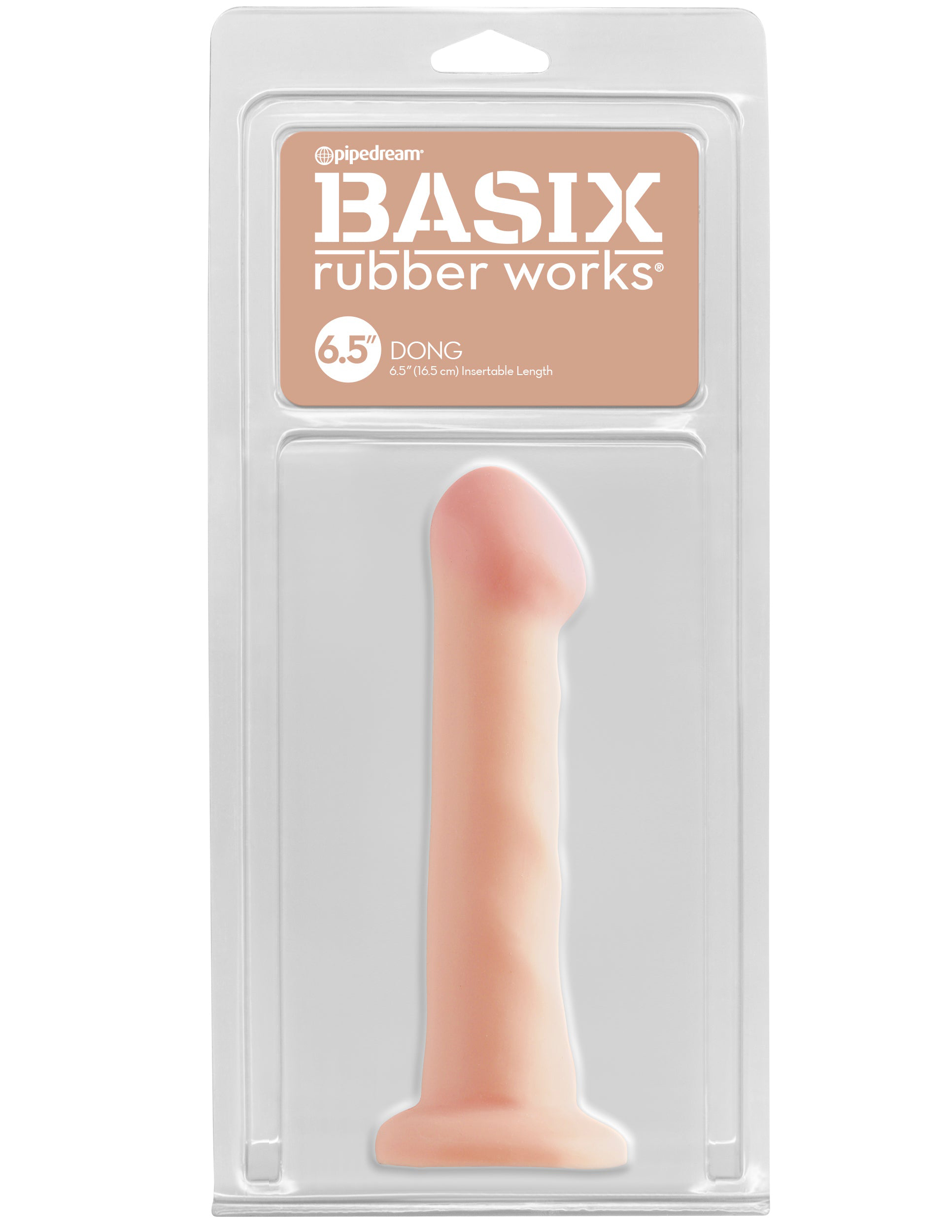 basix rubber works 6.5 inch dong with suction cup flesh basix rubber works 6.5 inch dong with suction cup flesh