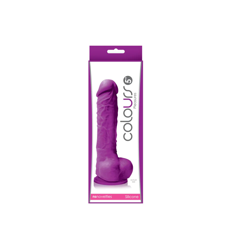 colours pleasures 5 inch dildo purple
