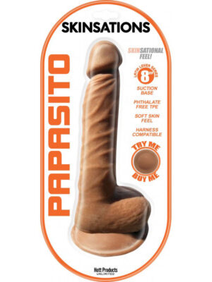 skinsations latin lover series 8 inches papasito