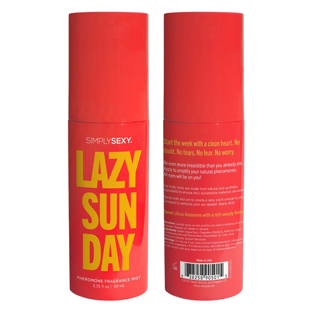 lazy sunday pheromone fragrance mists 3.35 oz lazy sunday pheromone fragrance mists 3.35 oz