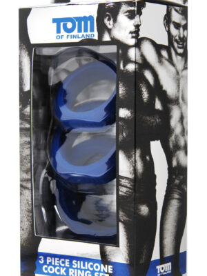 tom of finland 3 pieces silicone cock ring set tom of finland 3 pieces silicone cock ring set