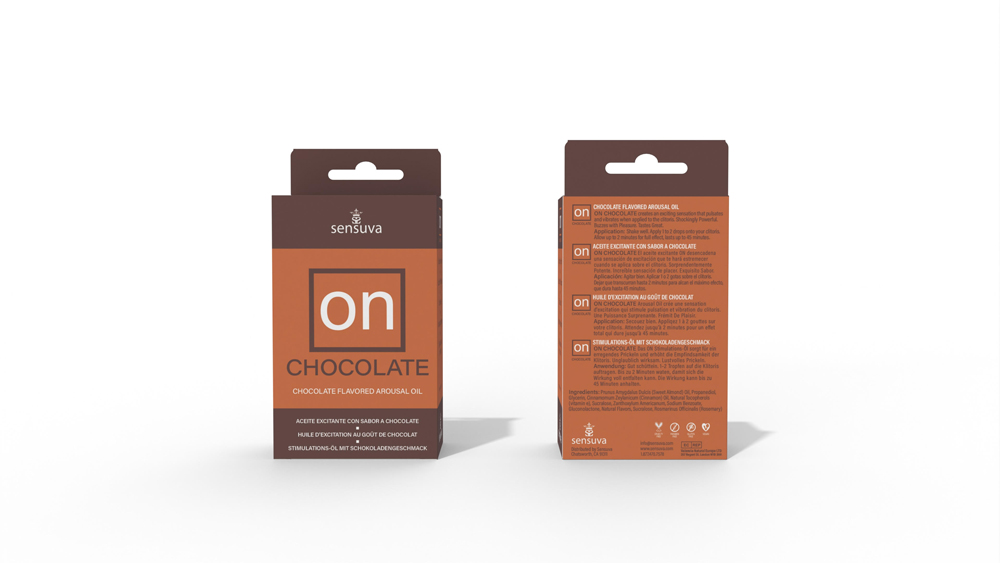on chocolate flavored arousal oil medium box 0.17 fl. oz. box on chocolate flavored arousal oil medium box 0.17 fl. oz. box
