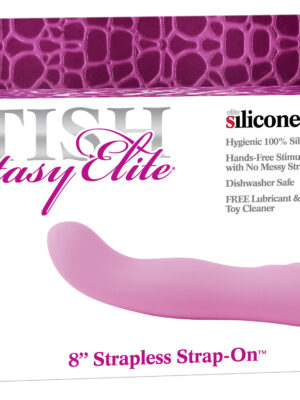 fetish fantasy elite 8 inch strapless strap on pink fetish fantasy elite 8 inch strapless strap on pink