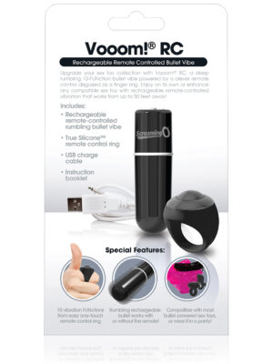 charged vooom remote control bullet black charged vooom remote control bullet black
