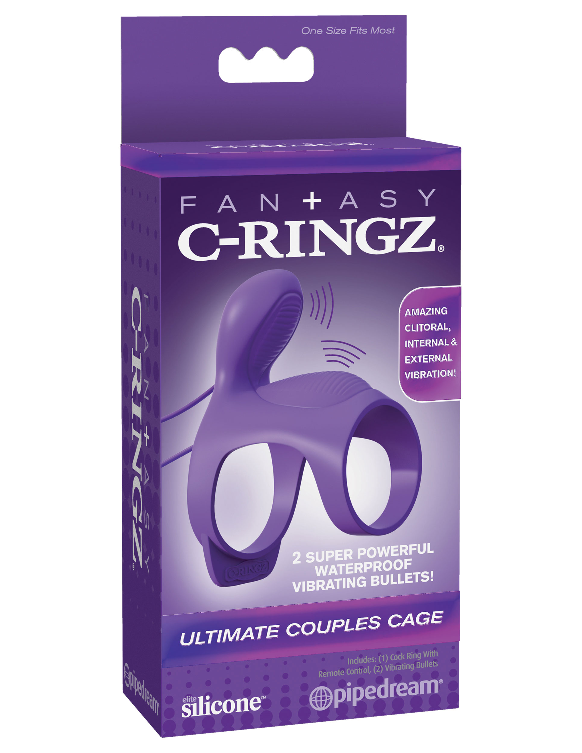 fantasy c ringz ultimate couples cage purple