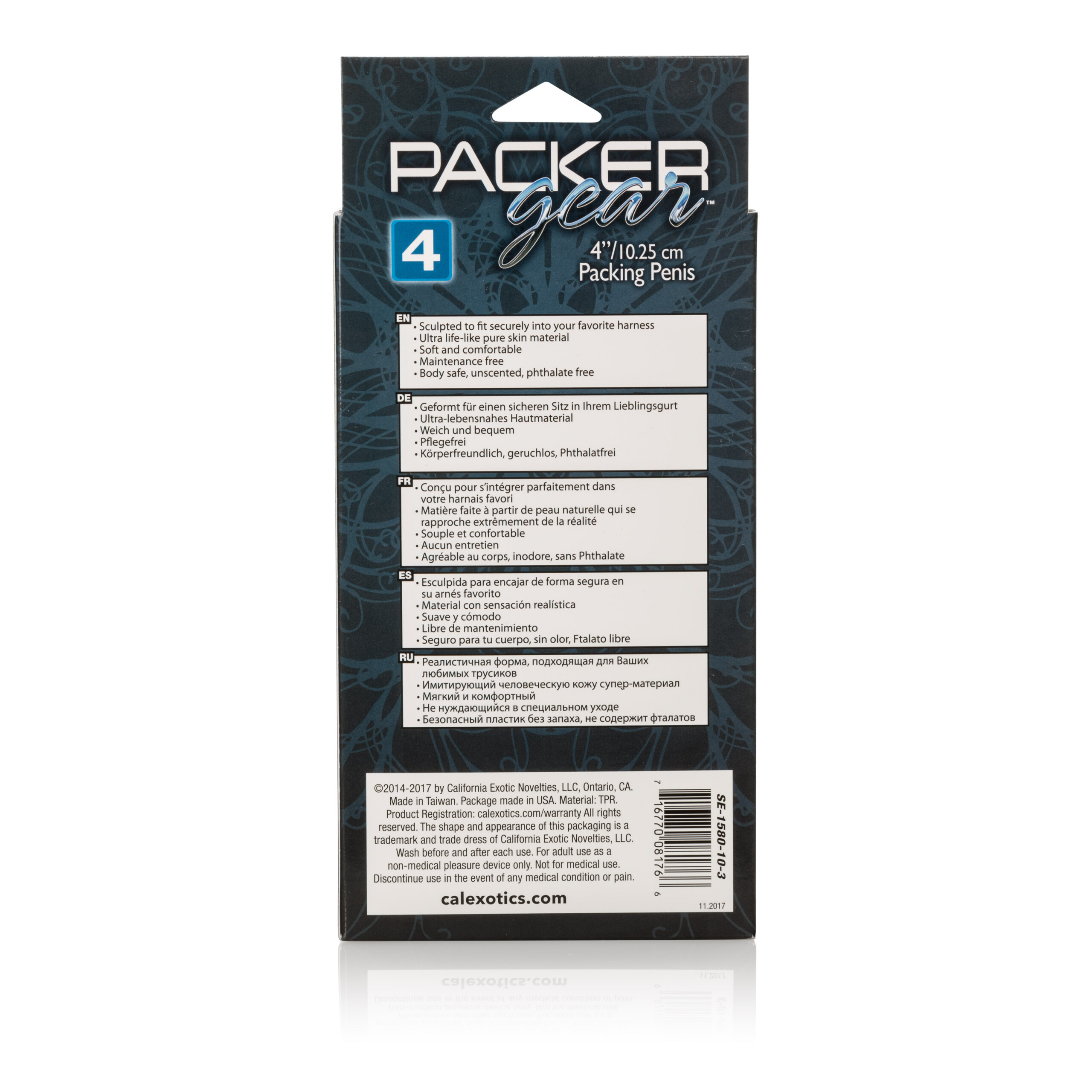 packer gear packing penis 4 inch brown