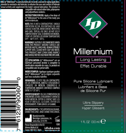 id millennium silicone lubricant 1 oz
