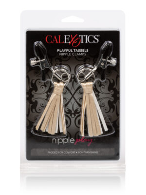nipple play playful tassels nipple clamps gold nipple play playful tassels nipple clamps gold